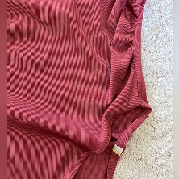 Summersalt Maternity Ribbed Cross Tie Back One Piece Swim Suit - Picture 2 of 4